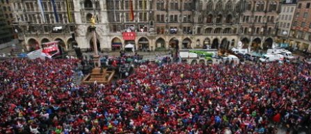 Bayern Munchen a sarbatorit realizarea triplei in acest sezon